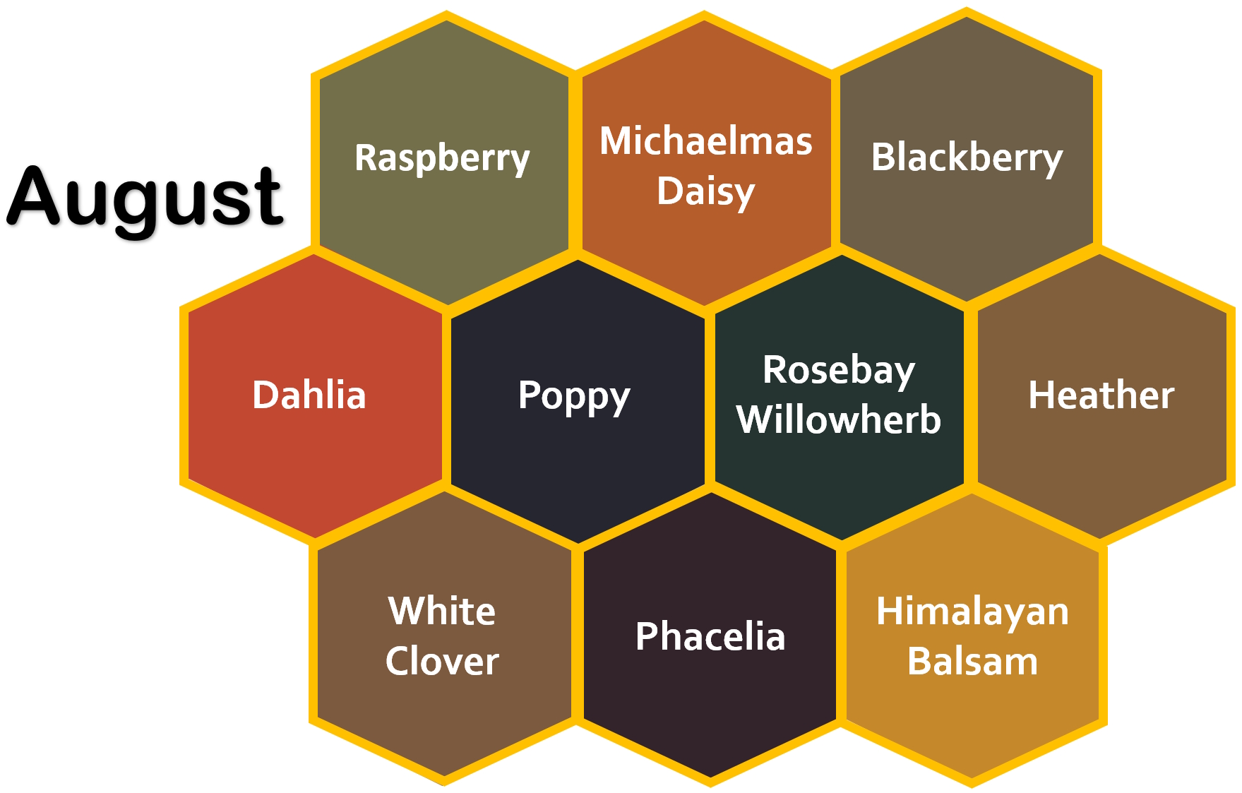 july pollen colours